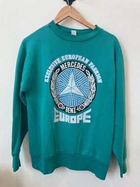 Mercedes Benz vintage distressed sweatshirt size large hooded sweat